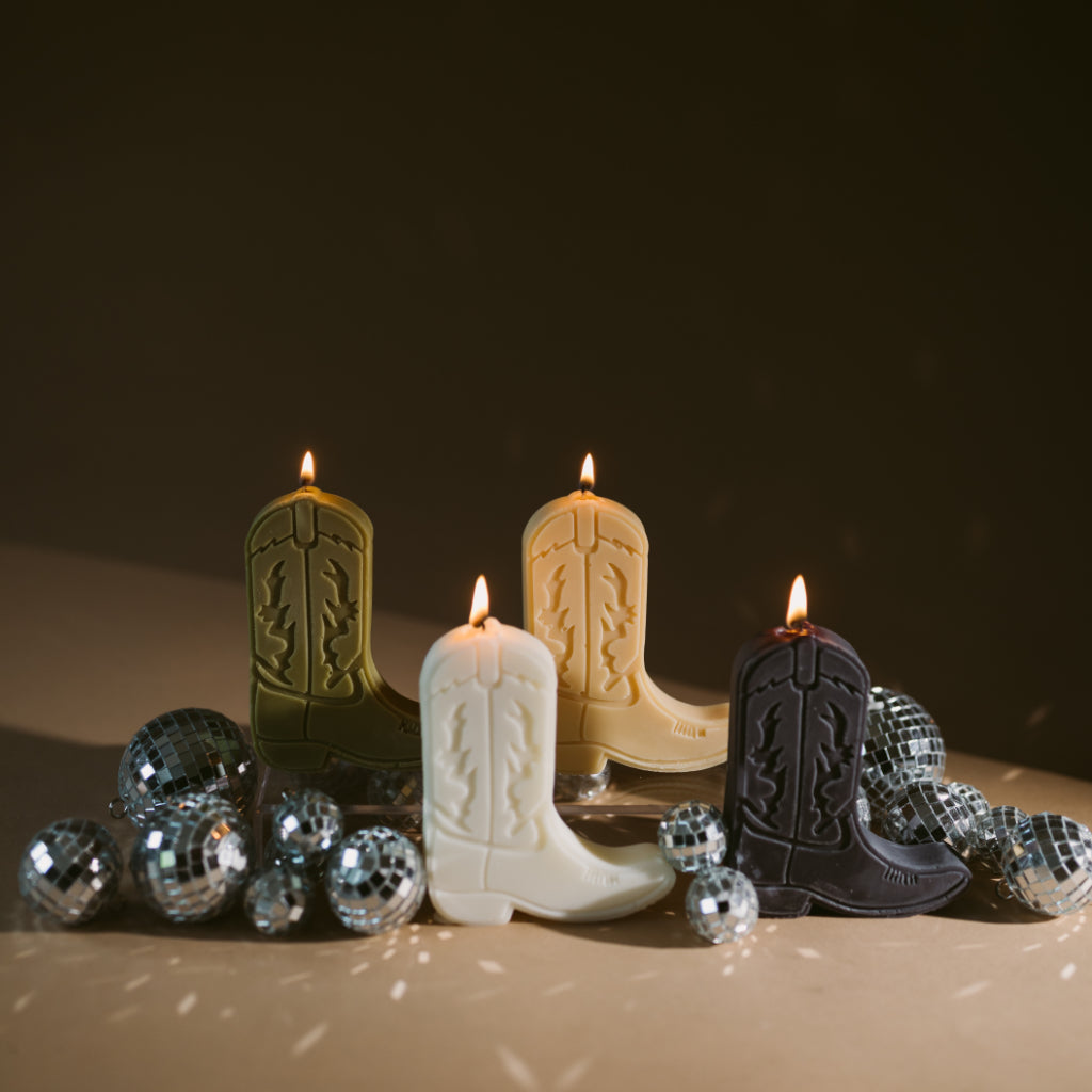 Gold + Ivy Cowboy Boot Candle - Thumbnail 5