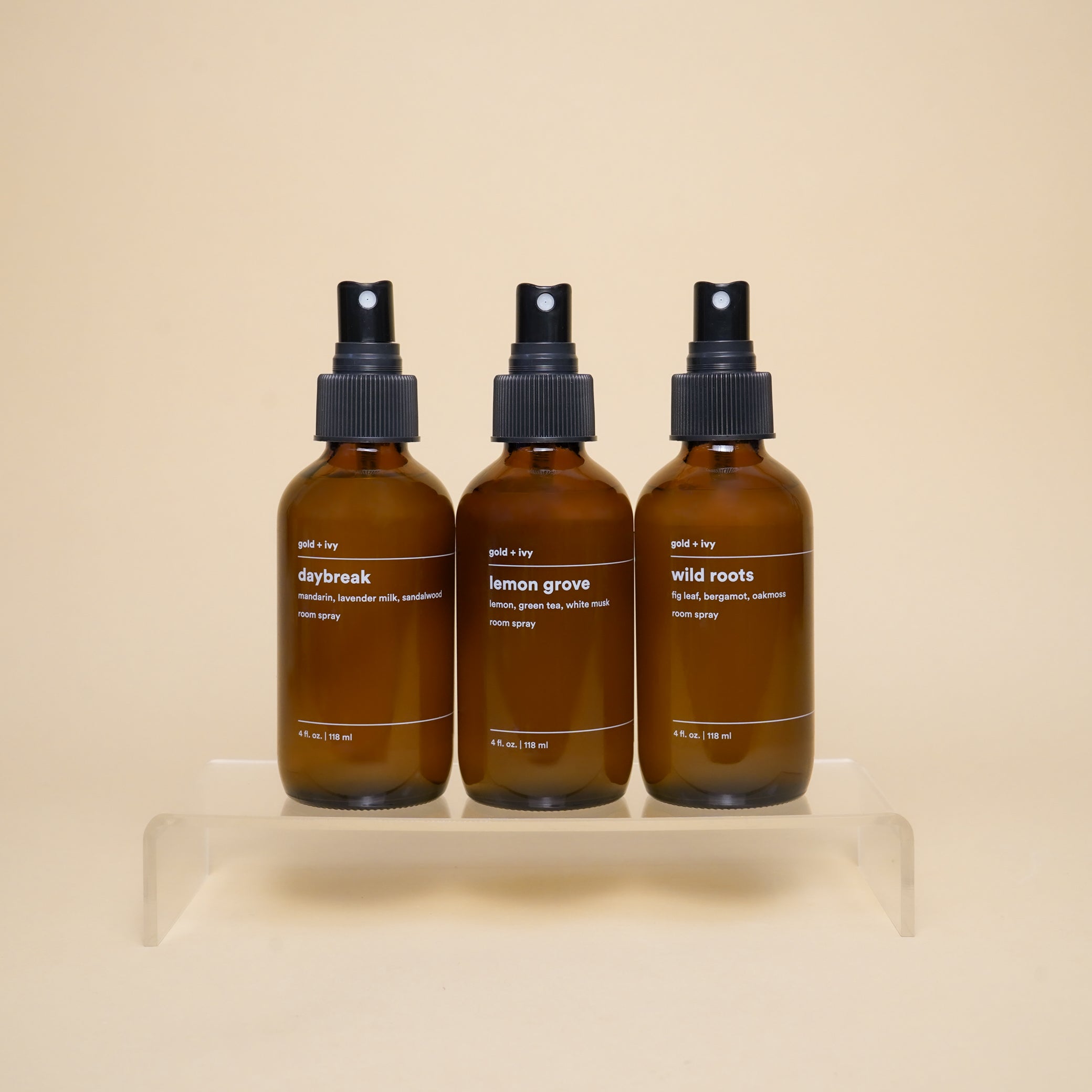 NEW spring room spray set – gold + ivy