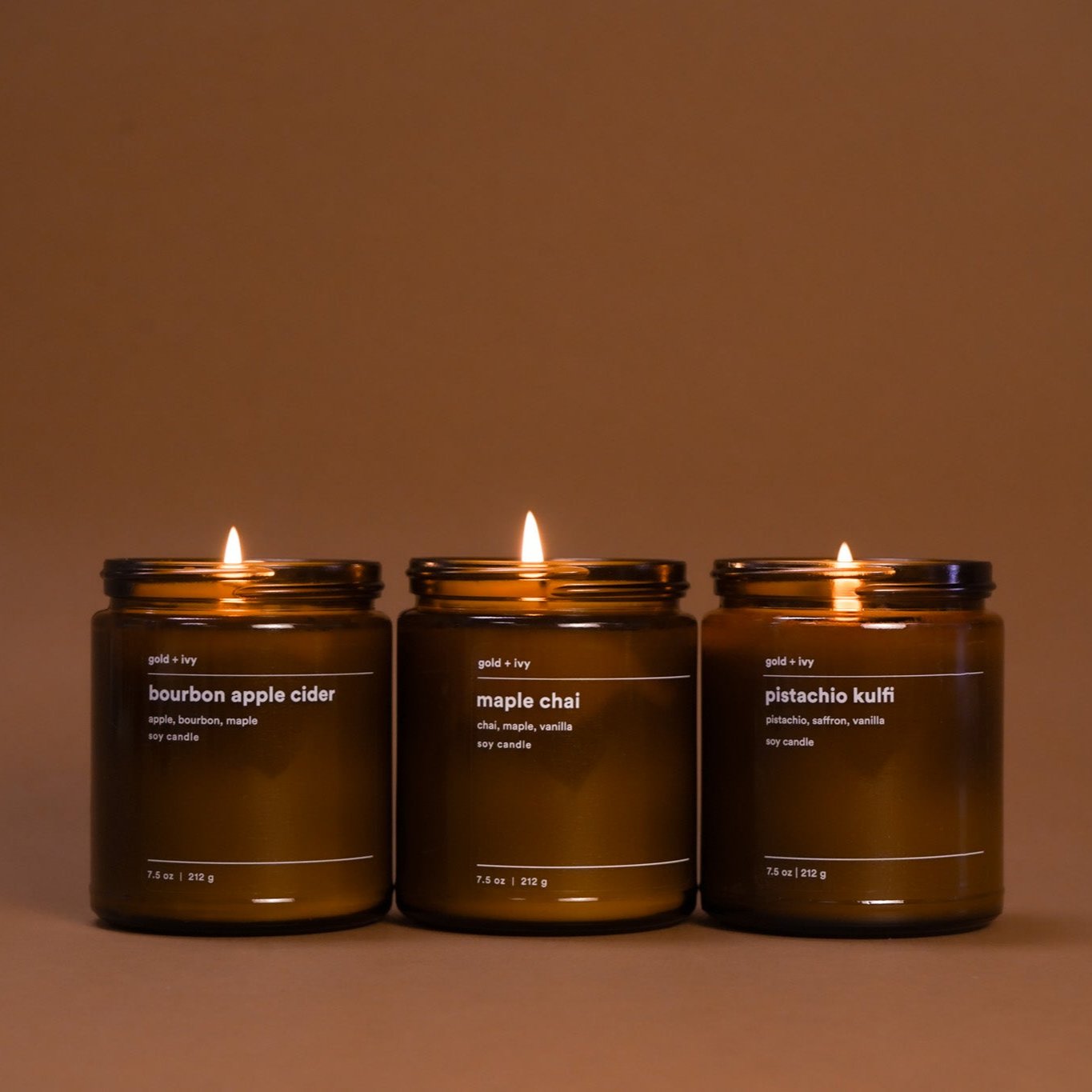 bakery trio candles