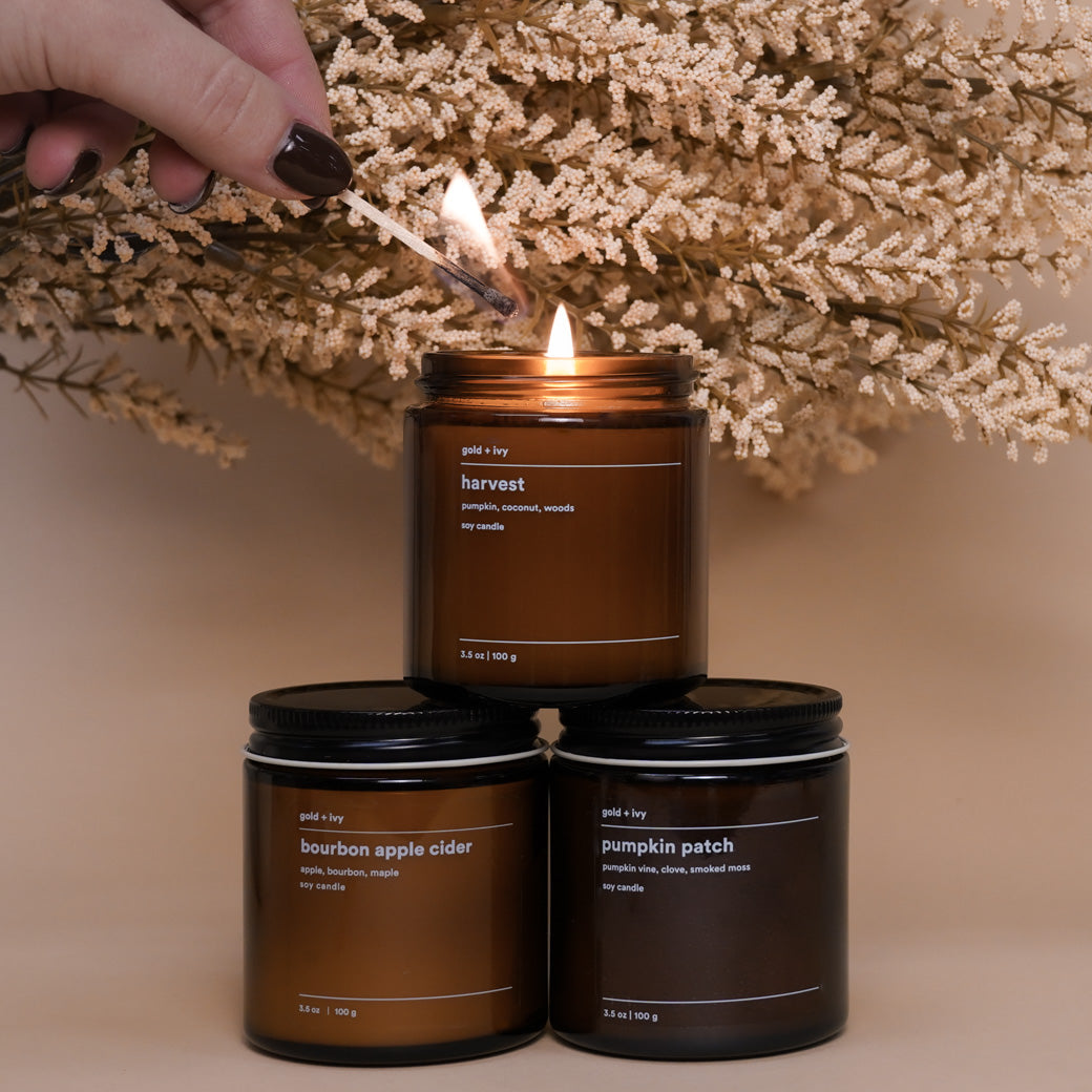 autumn candle set