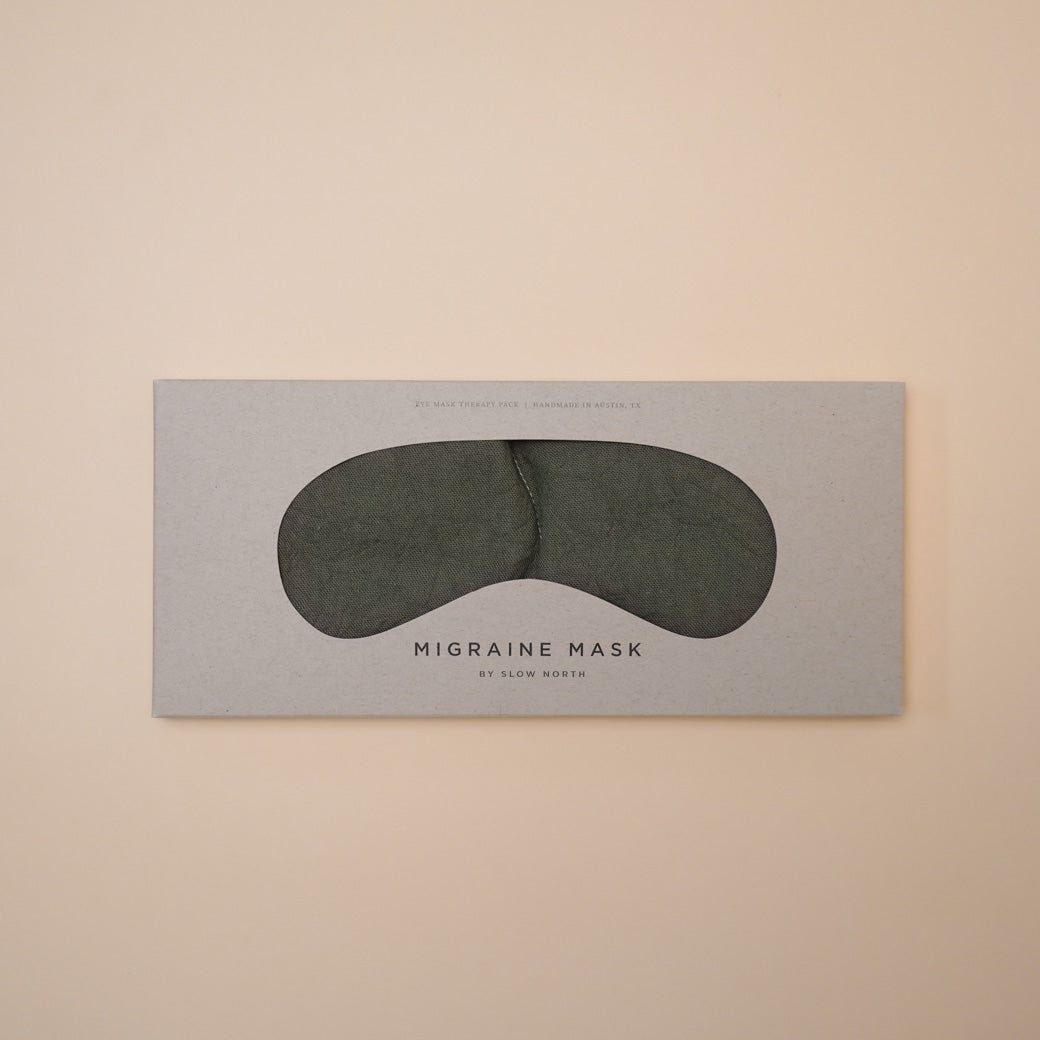 weighted eye pillow - olive
