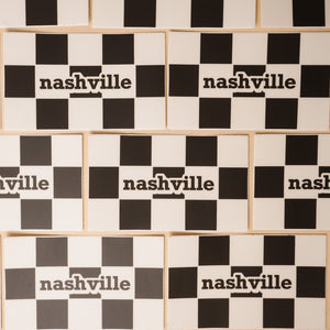 nashville checkered sticker