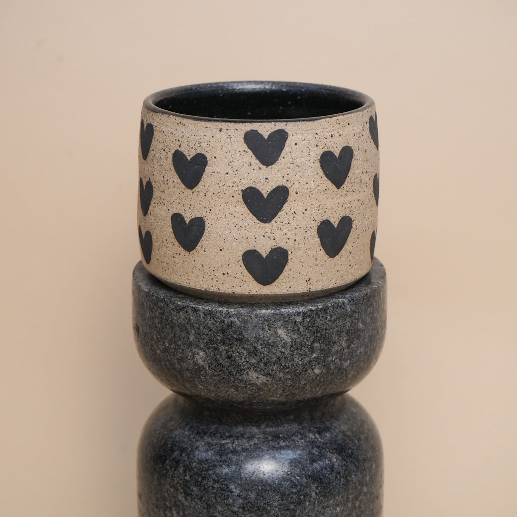 handmade ceramic candle (gold + ivy x hfb ceramics)