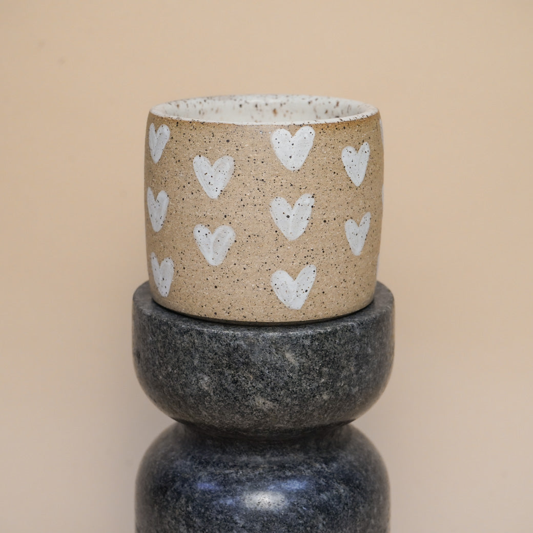 handmade ceramic candle (gold + ivy x hfb ceramics)