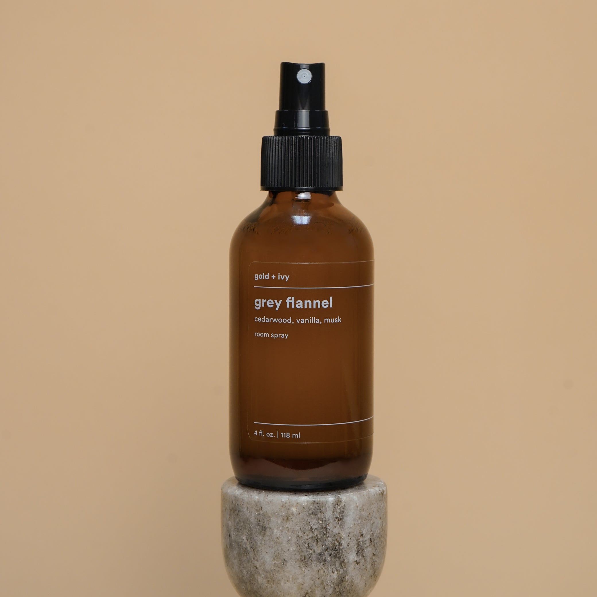grey flannel room + linen spray