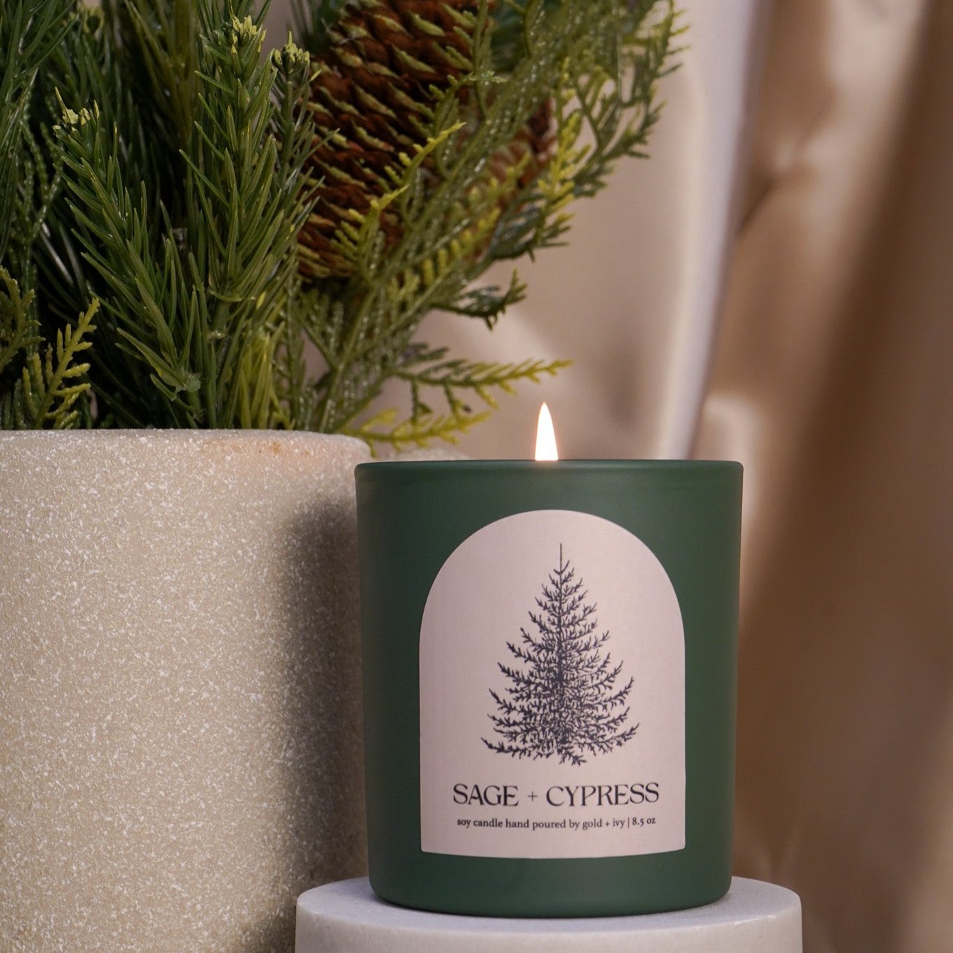 SAGE + CYPRESS CANDLE