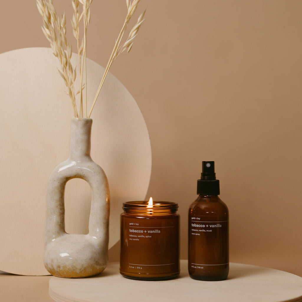 tobacco + vanilla – gold + ivy